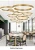 Wholesale price modern ring chandeliers pendant lights home hotel decorative acrylic circle LED chandeliers lamp