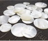 Wholesale Sea Shell discs 20mm round double flat Mother Of Pearl Slice