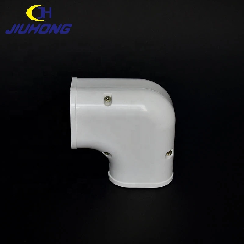 Wholesale Size 130*80   Decorative  Protective Plastic PVC Trunking Pipe Fittings Air Conditioning Appliance Parts