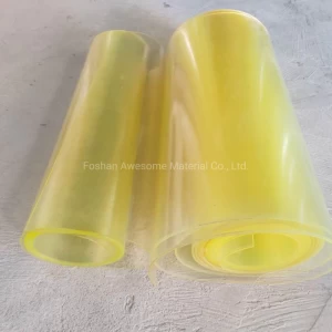 Wholesale Wear Resistant Cheap Yellow Plastic Cover Custom Clear Thick 4mm Polyurethane PU Sheet