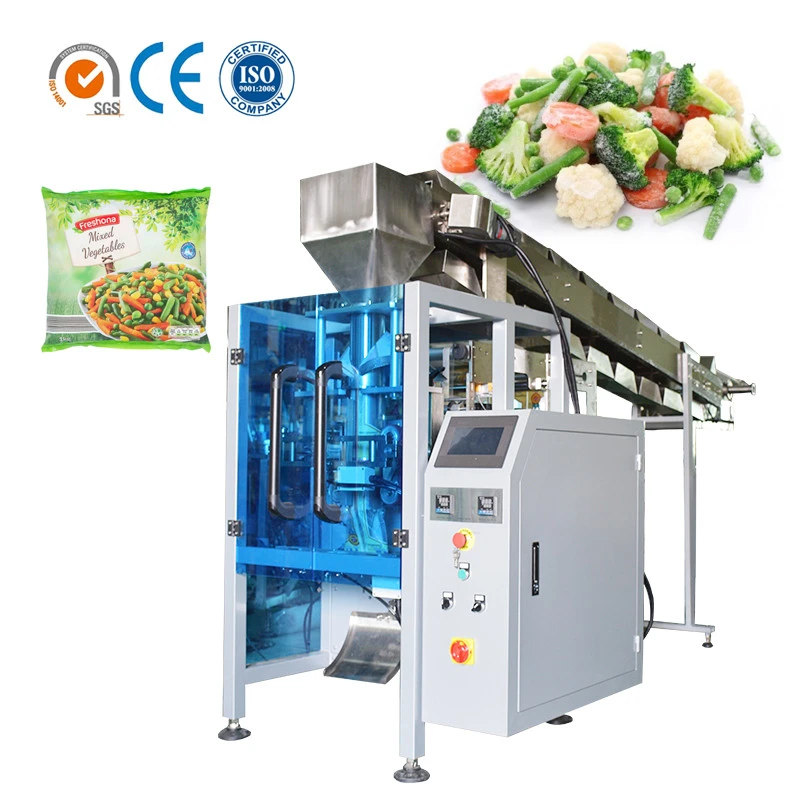 Widely use semi automatic frozen vegetable/fruits packing machine for fozen strawberries packaging