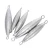 Import willow leaf shape lead sinkers fishing weights double ring torpedo sinkers from China