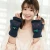 Import Winter wool felt knitted green shoot  half finger  gloves factory wholesale from China
