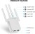Import Wireless WiFi Repeater, 300Mbps Wifi Range Extender Internet Signal Booster Amplifier with 4 antennas from China