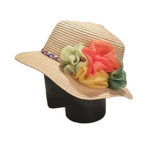 Woman Summer Bucket Hats Flap Top Beach Wholesale Straw Hats