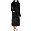 Women Bathrobe Wholesale coral Fleece Sleepwear Wrap Robe Plush Long Sleeve Pockets Bathrobe with Belt