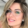 Women  Cateye Optical Frames  Blue Light Shield Computer Reading  Glasses Anti Blue Light 100% UV Protection