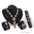 Import Women Costume 18K Gold Plated Tassel Fashion Nigerian Wedding African Beads Crystal Jewelry Set from China