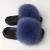 Import Women Summer Rainbow Fur Slipper Faux Indoor House Open Toe Sandalias Mujer Sapato Feminino Slippers from China