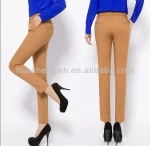 Womens casual high waist slim suit pants