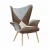 Import Wood Leg Sofa Chair, PU Armchair Living Room Chair, PU Patchwork Chair Accent Antique Chairs from China