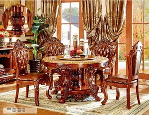 Wooden dining room table chair set NG5632&amp;NG5633