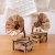 Import Wooden DIY phonograph music box music box sky city gifts to send girls birthday gifts creative ornaments from China