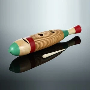 wooden guirotoy fish musical percussion instrument for Children Toys wood toys for children