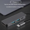 Xput 4 In 1 USB 3.1 USB C Type-C Type C To 4K HDMI USB 3.0 With PD Charging Docking Station Hub Adapter For Macbook