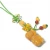 Yellow jade ornament lucky man charm nature stone pendant natural jade sculpture chinese knots crafts bag ornament