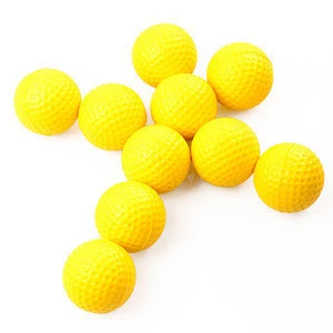 Yellow PU Soft Golf ball Indoor Outdoor Training Practice Elastic Foam Golf Balls