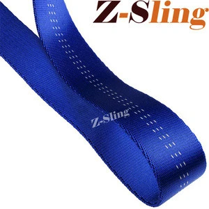Z-Sling Safety cargo shipping webbing slings color code lifting belt sling