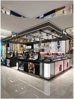 Custom Mall Kiosk Cosmetic Display Showcase for Pop-up & Multi-Brand Collection Stores
