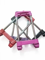 Colorful PP Plastic Trolley Handle with Stainless Steel Rods – Custom Sizes & Colors