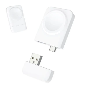 SIYOUNI Dual Interface USB-A/Type-C Magnetic Portable Wireless Charger Fast Charging for smartwatch