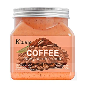 Kanho Coffee Natural Body Care Whitening Exfoliating Ice Cream Facial Body Organic Skin Care Fruit Salt Ocean Body Scrub