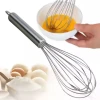 New Stainless Steel Wire Balloon Egg Whisk Beaters Kitchen Cooking and Baking Tools Egg Type Metal