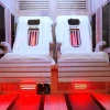 02-k66 Luxury Far Infrared Sauna Room For 2 Person with massage sauna chair
