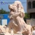 Import Fine workmanship landscape garden park ornamental majestic sunset red marble lion statue from China