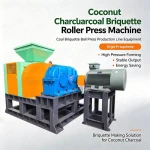 Coconut Charcoal Briquette Roller Press Machine Coal Briquette Ball Press Production Line Equipment