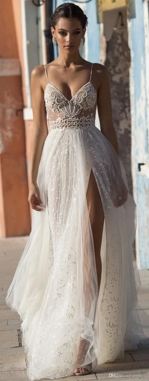 Stunning Full Tulle Skirt Wedding Dresses 2019 Romantic Lantern Sleeve Fairytale Countryside Bridal Gowns Wedding Vestidos