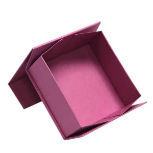 Custom Box Rigid Cardboard Magnetic Closure Foldable Gift Packing Box
