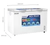 Hoa Phat one-compartment two-wing Inverter freezer HCFI 666S1D2