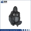 Garden jungle wildlife fiberglass silverback gorilla statue