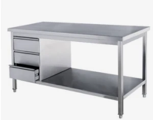 Commercial kitchen equipment stainless steel kitchen work table