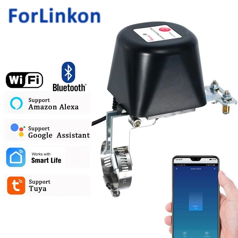 Buy Zigbee 3.0 Smart Gas Water Valve Controller Smartthings App Remote ...