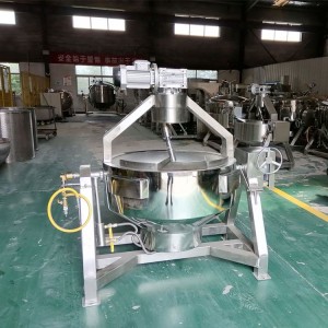 Planetary Mixing Industrial Cooking Pot Machine Auto Induction Jacket Kettle Tilting Cooking Mixer