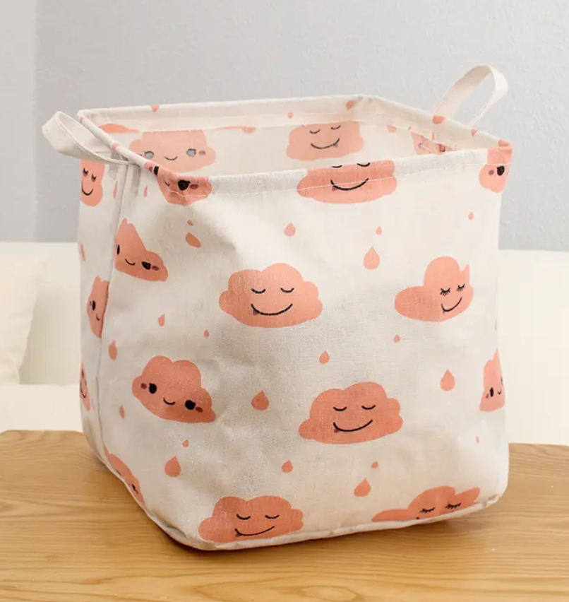 Buy Cotton Linen Fabric Portable Laundry Storage Bags from Made by