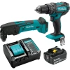 Used MAKITA 18V LXT Lithium-Ion Brushless Cordless 6-Pcs Combo Kit (5.0Ah)-Makitas