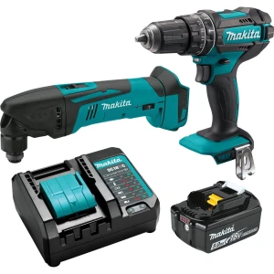 Used MAKITA 18V LXT Lithium-Ion Brushless Cordless 6-Pcs Combo Kit (5.0Ah)-Makitas