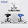 Manual Sanitary Diaphragm Valve with Quick Clamp Connection for Hygienic Processing