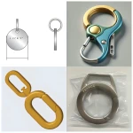 key chain keyring swivel dog hook Fashion metal buckle adjust snap hook for handbag