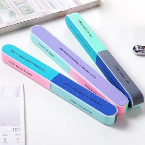 buffer manicure nail remover Creative Printing File Sanding Sand Six-sided Polishing File accessoires Tool nail buffer