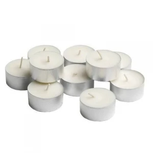 White Tealight candel 4 hours lighting in aluminium cup for Christmas, Dewali, Party and decoration