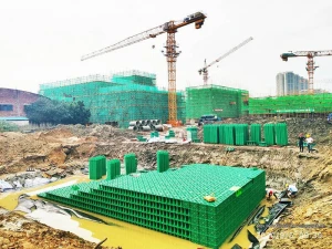 Rainwater Harvesting Module Stormwater Infiltration Attenuation Retention Detention Crates Tank Block System