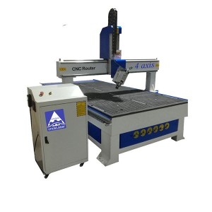 The 1325 swing head CNC milling machine is used for wood cutting, furniture plywood production