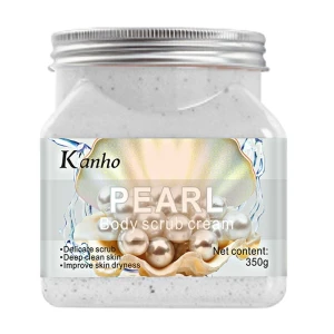 Kanho Pearl Natural Body Care Whitening Exfoliating Ice Cream Facial Body Organic Skin Care Fruit Salt Ocean Body Scrub