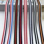 1cm Multi-Color Striped Elastic Webbing for Clothing Accessories