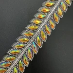 Iron on trim, rhinestone trim, rhinestone