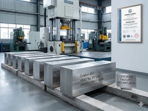 Custom 450 / XM-25 / UNS S45000 / Alloy 450 Forged Steel — ASTM A564 / AMS 5773E, ESR/VAR Melted, Single-Step Aging
